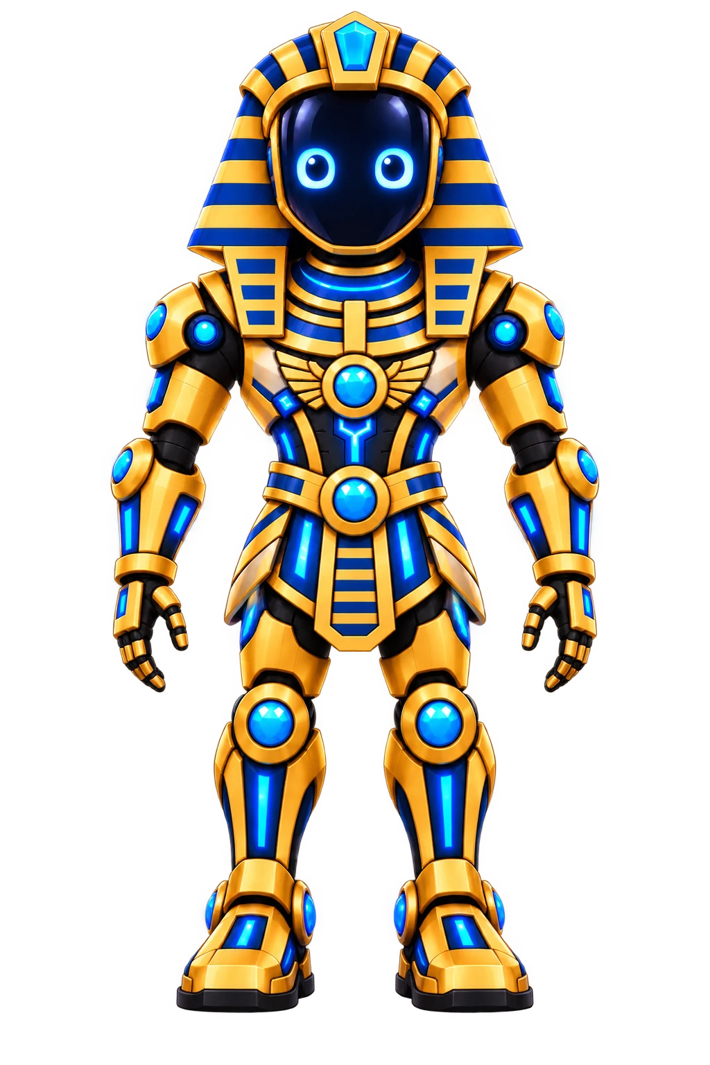 Full-body KMT AI robotic Pharaoh